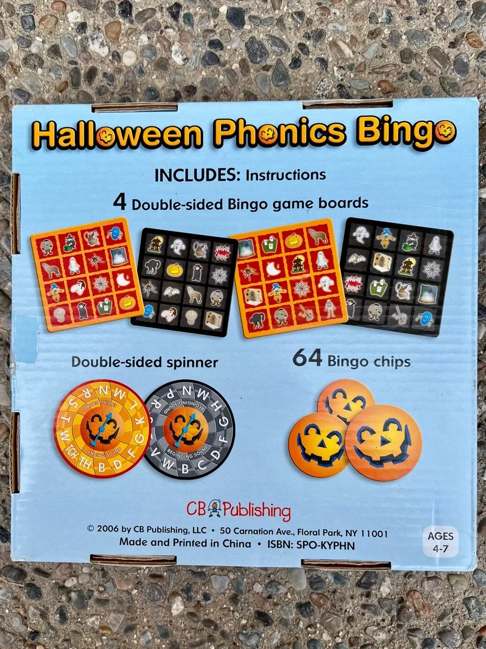 Halloween Crafts and Phonics Bingo for Kids Party Activities Leisure Fall Autumn